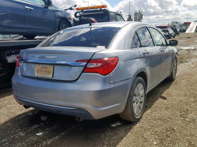 1C3CCBAG9DN737741 - 2013 CHRYSLER 200 LX SILVER photo 4