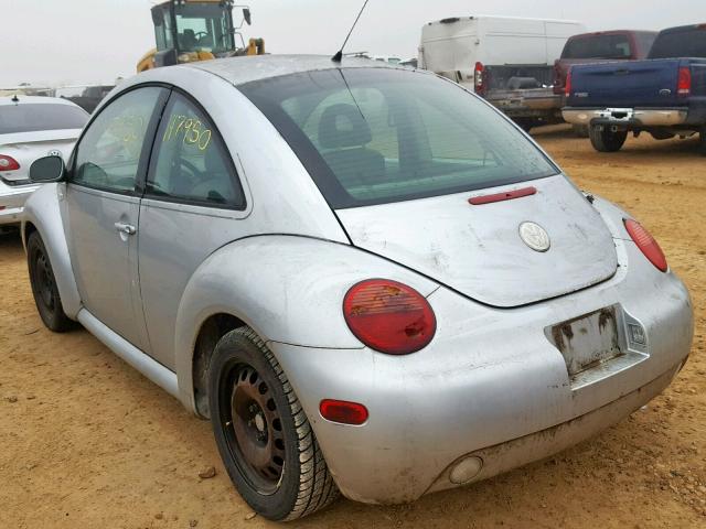 3VWCP21CX2M434629 - 2002 VOLKSWAGEN NEW BEETLE ვერცხლისფერი ფოტო 3