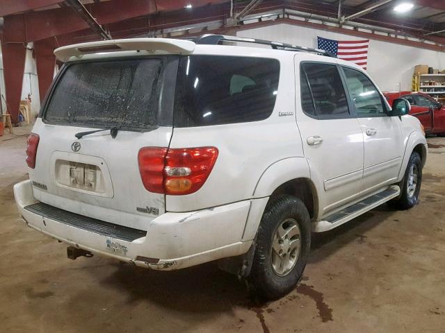 5TDZT38A52S069053 - 2002 TOYOTA SEQUOIA LI WHITE photo 4