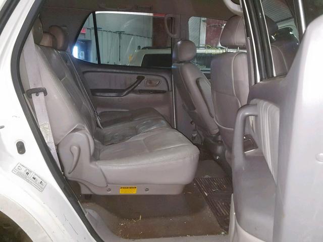 5TDZT38A52S069053 - 2002 TOYOTA SEQUOIA LI WHITE photo 6