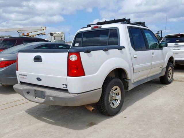 1FMZU67E11UB39205 - 2001 FORD EXPLORER S WHITE photo 4