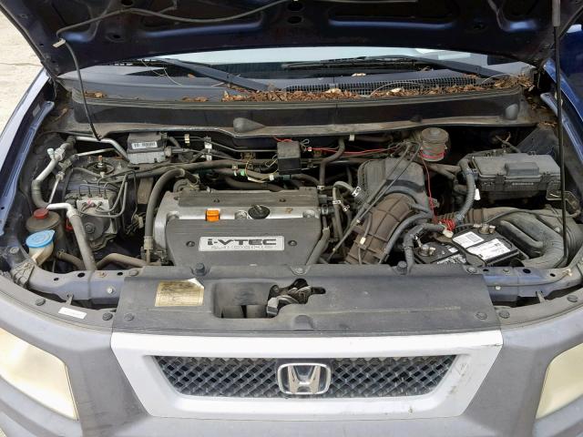 5J6YH18533L014103 - 2003 HONDA ELEMENT EX BLUE photo 7