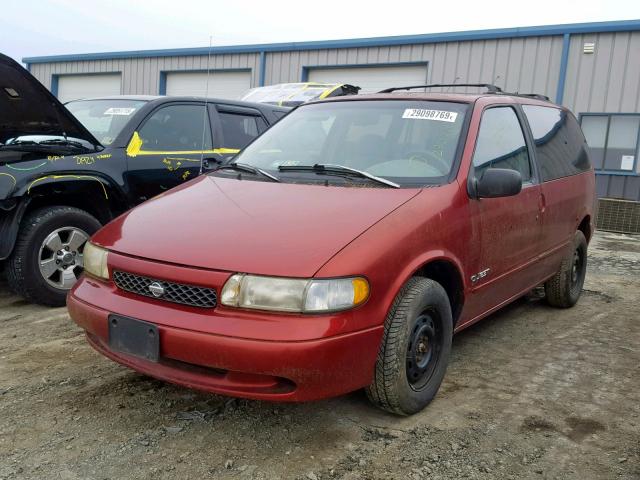 4N2DN11W7TD818976 - 1996 NISSAN QUEST XE RED photo 2