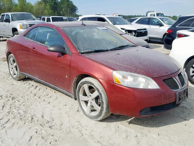 1G2ZH36N184251302 - 2008 PONTIAC G6 GT MAROON photo 1