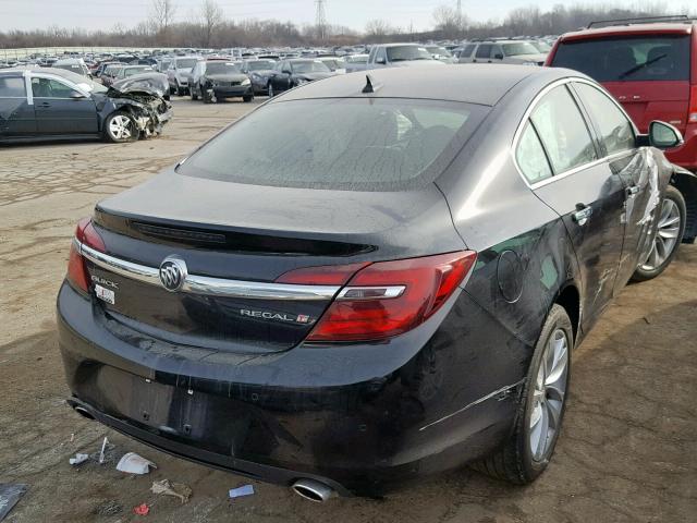 2G4GN5EX3E9174477 - 2014 BUICK REGAL PREM BLACK photo 4