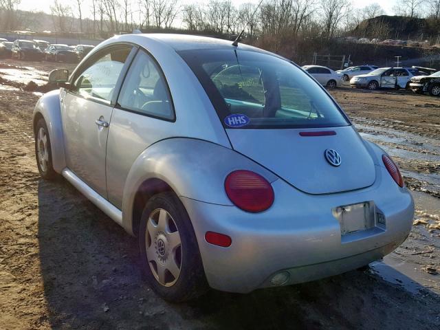 3VWCF21C2XM432304 - 1999 VOLKSWAGEN NEW BEETLE Gümüş foto 3
