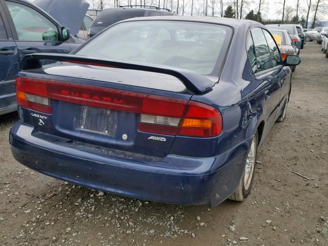 4S3BE625947202192 - 2004 SUBARU LEGACY L S BLUE photo 4