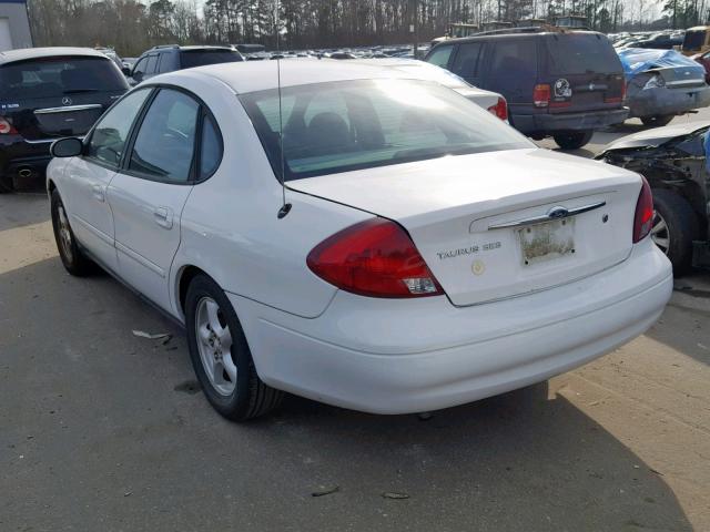 1FAFP55223A238241 - 2003 FORD TAURUS SES WHITE photo 3