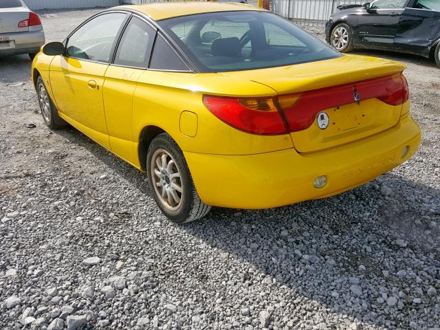 1G8ZY12751Z308207 - 2001 SATURN SC2 YELLOW photo 3