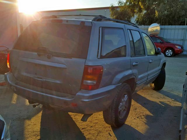 1J4GW58N4YC324647 - 2000 JEEP GRAND CHER GRAY photo 4