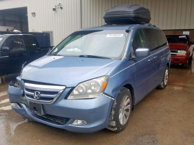 5FNRL38865B057631 - 2005 HONDA ODYSSEY TO BLUE photo 2