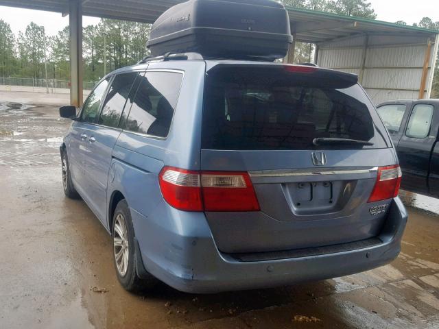 5FNRL38865B057631 - 2005 HONDA ODYSSEY TO BLUE photo 3