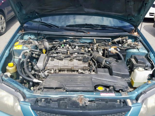 JM1BJ225620547349 - 2002 MAZDA PROTEGE DX GREEN photo 7