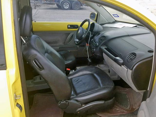3VWCK21C01M432868 - 2001 VOLKSWAGEN NEW BEETLE Сары фото 5