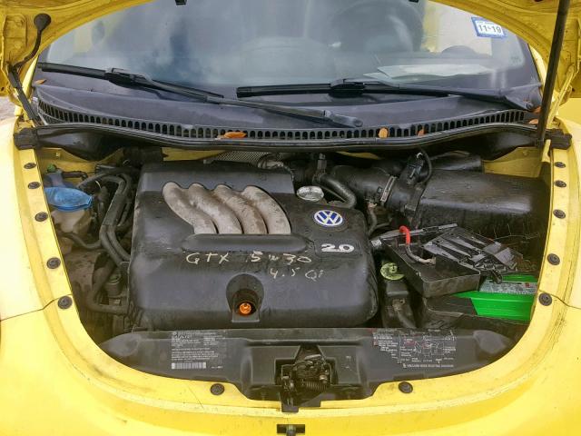 3VWCK21C01M432868 - 2001 VOLKSWAGEN NEW BEETLE Сары фото 7