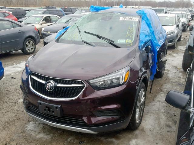 KL4CJASB3HB258179 - 2017 BUICK ENCORE PRE PURPLE photo 2