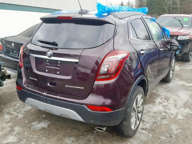 KL4CJASB3HB258179 - 2017 BUICK ENCORE PRE PURPLE photo 4