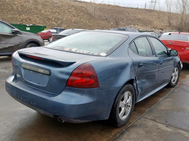2G2WP552261117075 - 2006 PONTIAC GRAND PRIX BLUE photo 4