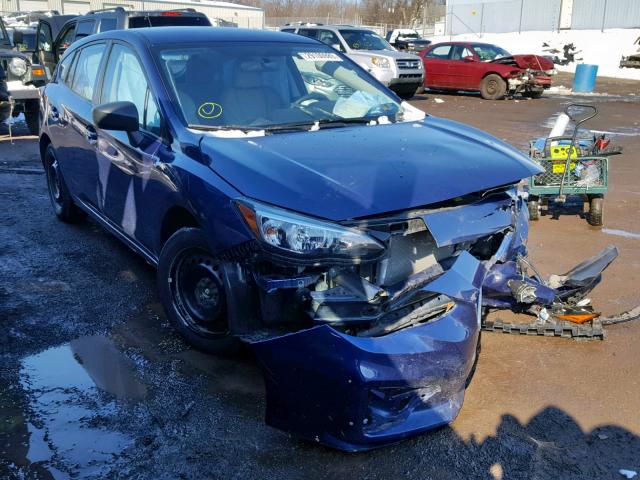 4S3GTAA61H3733893 - 2017 SUBARU IMPREZA BLUE photo 1