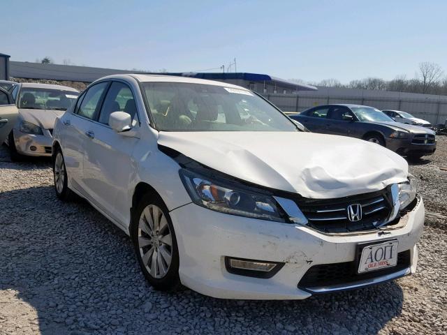 1HGCR2F81DA091258 - 2013 HONDA ACCORD EXL WHITE photo 1