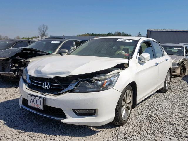 1HGCR2F81DA091258 - 2013 HONDA ACCORD EXL WHITE photo 2