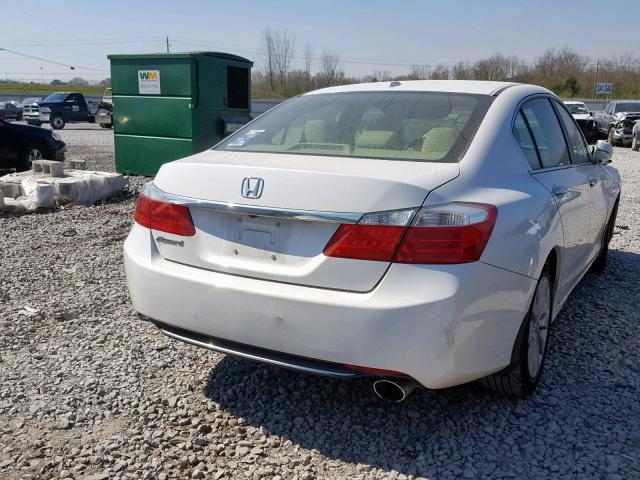 1HGCR2F81DA091258 - 2013 HONDA ACCORD EXL WHITE photo 4