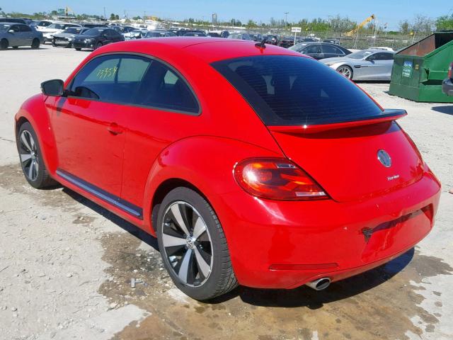 3VW467AT3CM647721 - 2012 VOLKSWAGEN BEETLE TUR RED photo 3