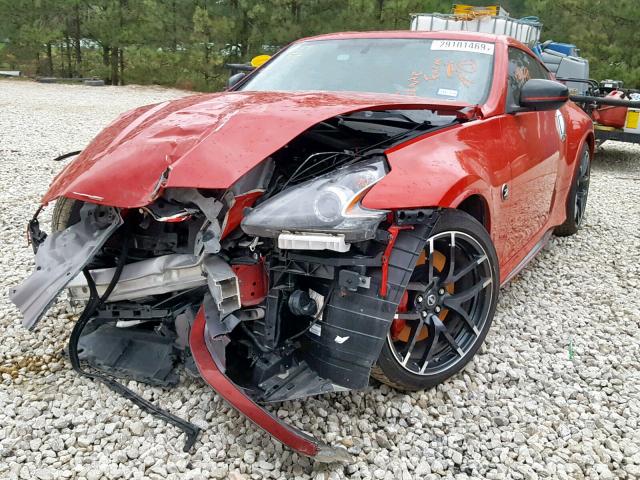 JN1AZ4EH2GM932612 - 2016 NISSAN 370Z BASE RED photo 2