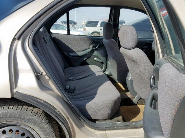 1G2JB524617336289 - 2001 PONTIAC SUNFIRE SE TAN photo 6