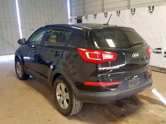 KNDPB3A22D7415974 - 2013 KIA SPORTAGE B BLACK photo 3