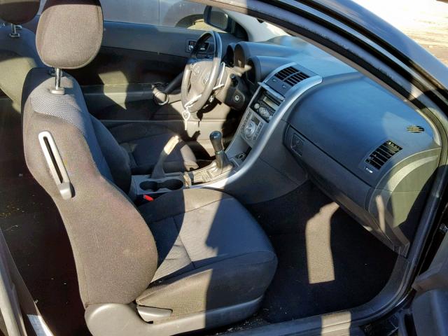 JTKDE177760126935 - 2006 TOYOTA SCION TC BLACK photo 5