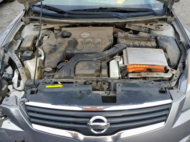 1N4CL21E18C274236 - 2008 NISSAN ALTIMA HYB GRAY photo 7