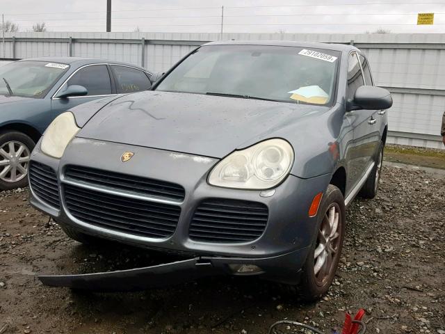 WP1AC29P55LA91259 - 2005 PORSCHE CAYENNE TU GRAY photo 2