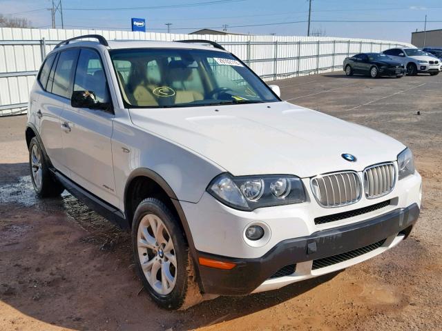 WBXPC93439WJ25659 - 2009 BMW X3 XDRIVE3 WHITE photo 1