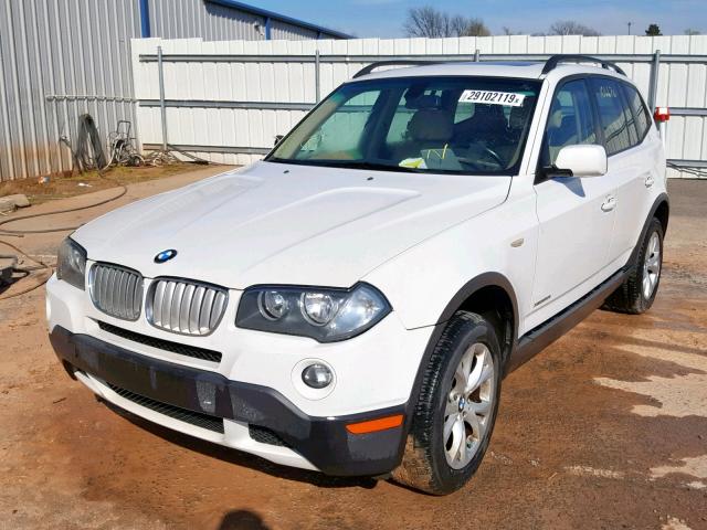 WBXPC93439WJ25659 - 2009 BMW X3 XDRIVE3 WHITE photo 2