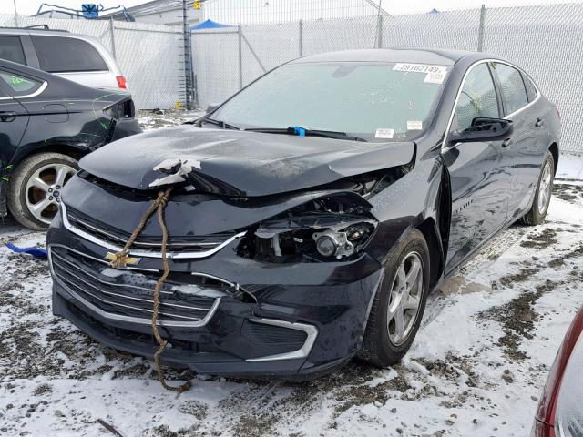 1G1ZC5ST3GF296554 - 2016 CHEVROLET MALIBU LS BLACK photo 2