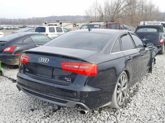 WAUJGAFC4DN028719 - 2013 AUDI A6 PRESTIG BLACK photo 4