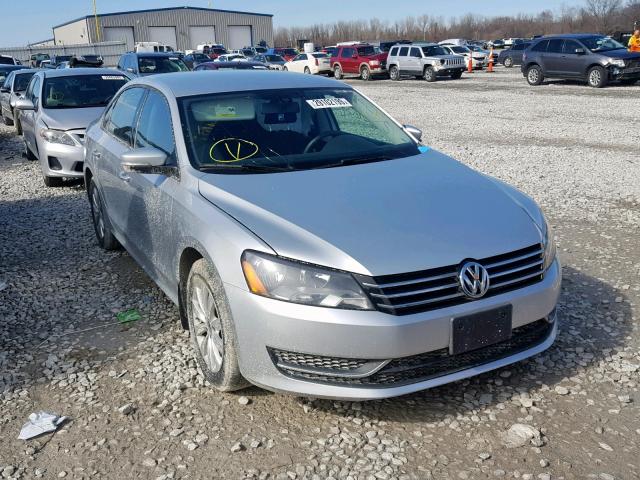 1VWAH7A31DC094387 - 2013 VOLKSWAGEN PASSAT S SILVER photo 1