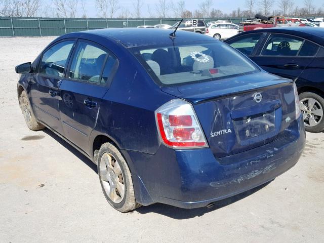 3N1AB61E08L639069 - 2008 NISSAN SENTRA 2.0 BLUE photo 3