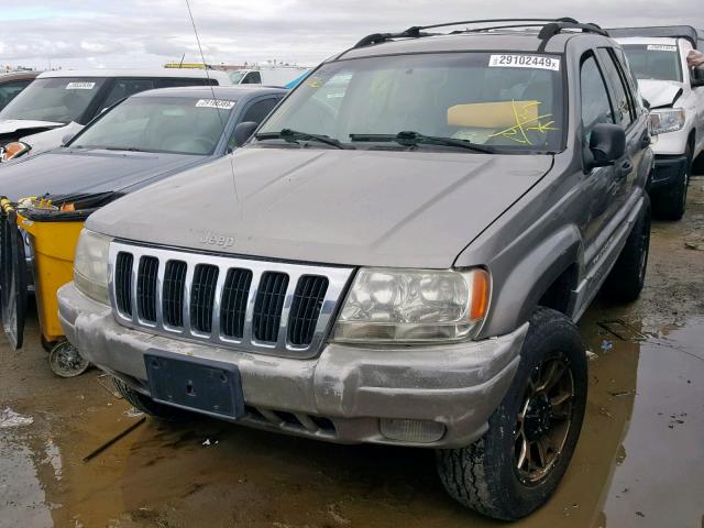 1J4GW58N6XC638217 - 1999 JEEP GRAND CHER GRAY photo 2