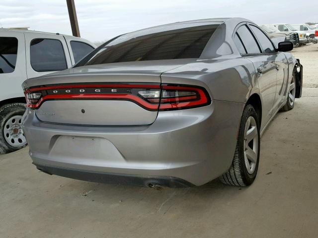 2C3CDXAG9GH108665 - 2016 DODGE CHARGER PO SILVER photo 4