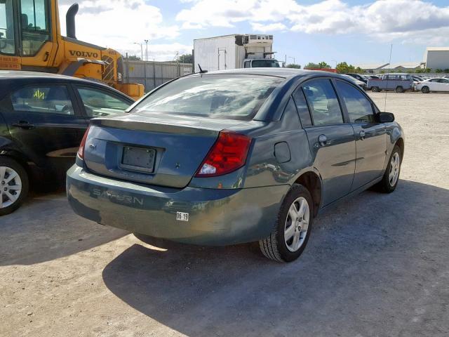 1G8AJ55F07Z168524 - 2007 SATURN ION LEVEL GREEN photo 4