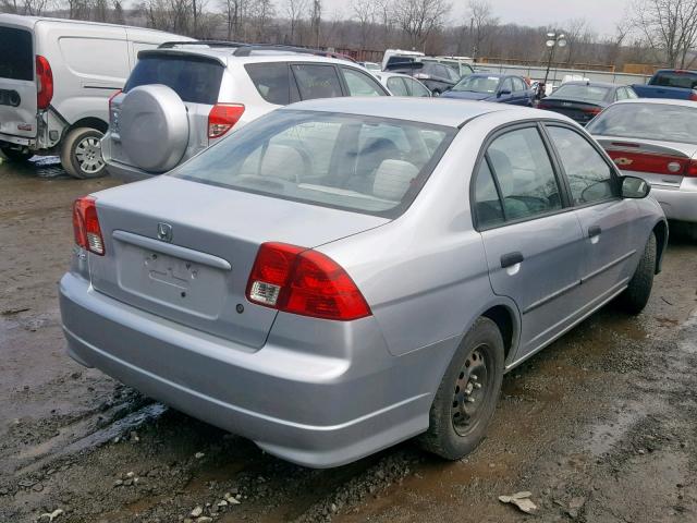 2HGES16355H541590 - 2005 HONDA CIVIC DX V SILVER photo 4