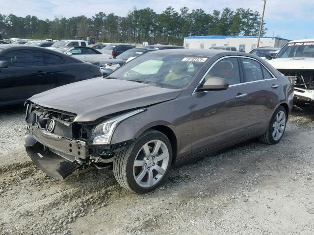 1G6AA5RA2E0175323 - 2014 CADILLAC ATS BROWN photo 2