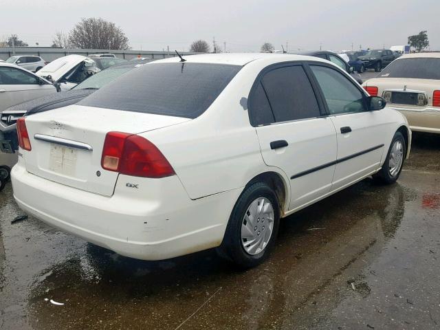 2HGES15132H559291 - 2002 HONDA CIVIC DX WHITE photo 4