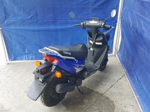 LPRSA20A09A822485 - 2008 YAMAHA ZUMA BLUE photo 4