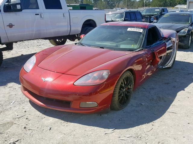 1G1YY26W095108825 - 2009 CHEVROLET CORVETTE RED photo 2