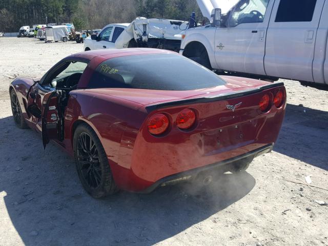 1G1YY26W095108825 - 2009 CHEVROLET CORVETTE RED photo 3