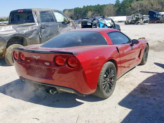 1G1YY26W095108825 - 2009 CHEVROLET CORVETTE RED photo 4