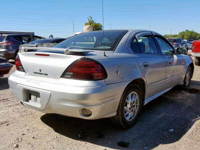 1G2NF52E44C244480 - 2004 PONTIAC GRAND AM S SILVER photo 4